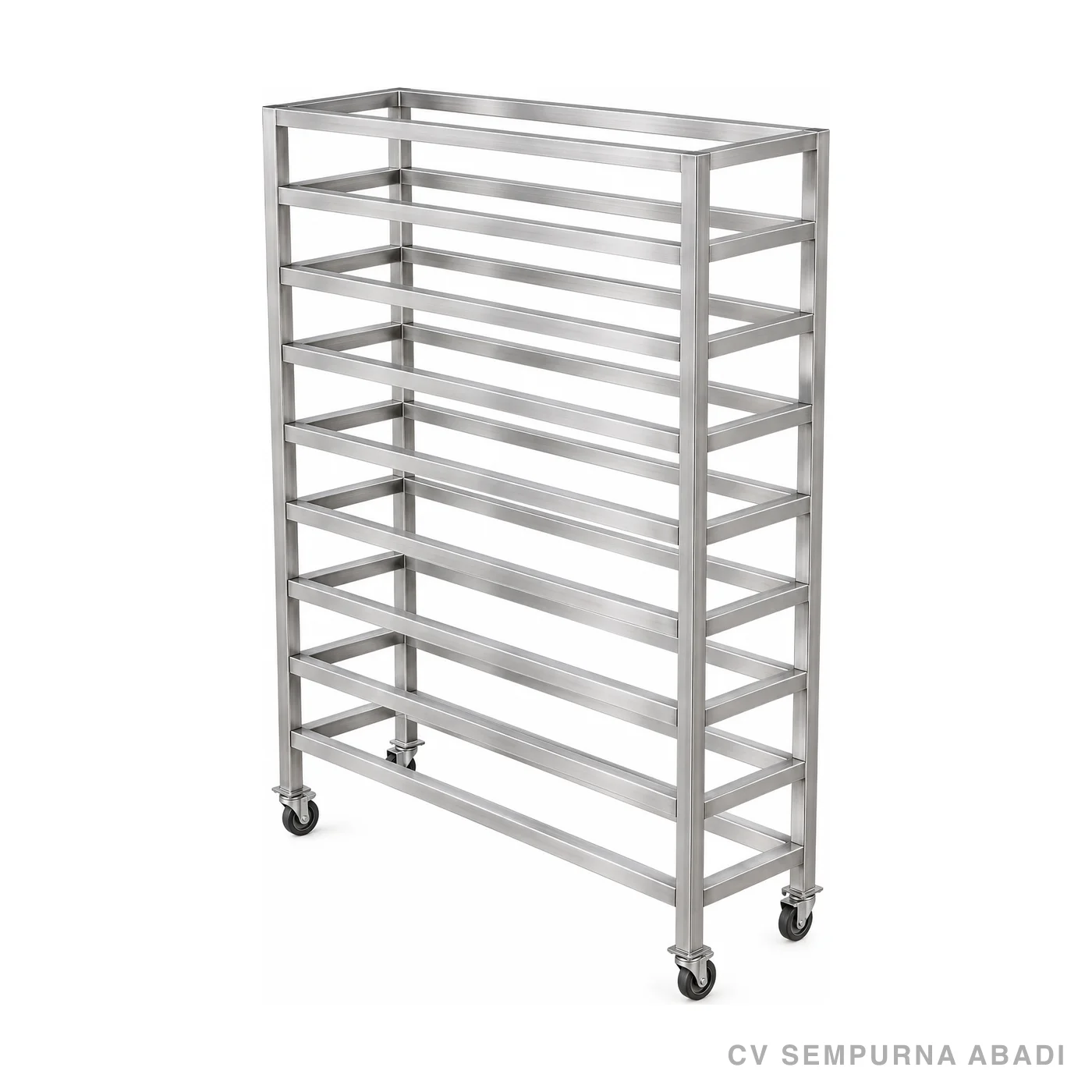 Rak trolley ABF, tampak serong